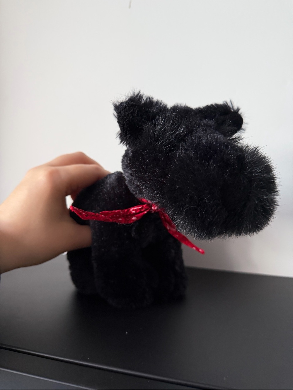 Animal Adventure Black Scottie Dog with Red Bandana Plush